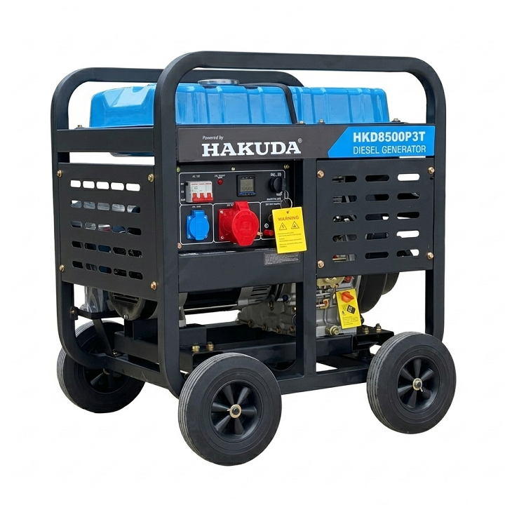 Máy Phát Điện Chạy Dầu Hakuda 8KW 3 Pha HKD8500P3T