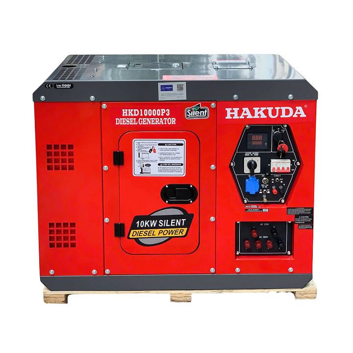 Máy Phát Điện Chạy Dầu Hakuda 10KW HKD10000P3 3 Pha New