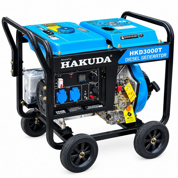Máy Phát Điện Chạy Dầu Hakuda 3KW HKD3000T