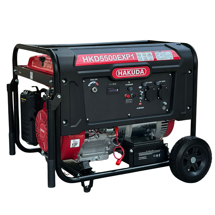 Máy Phát Điện Chạy Xăng Hakuda HKD5500EXP1 5KW Có Đề