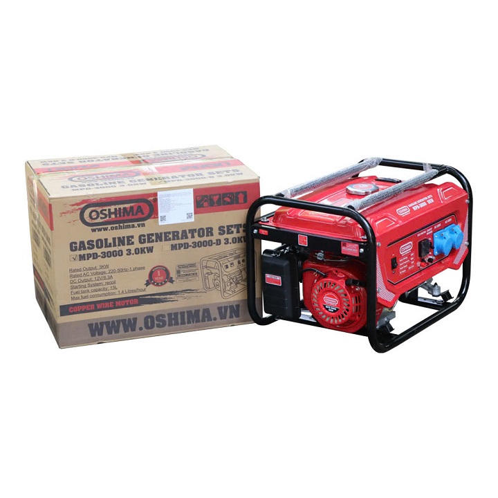Máy Phát Điện Chạy Xăng Oshima 3KW MPD-3000