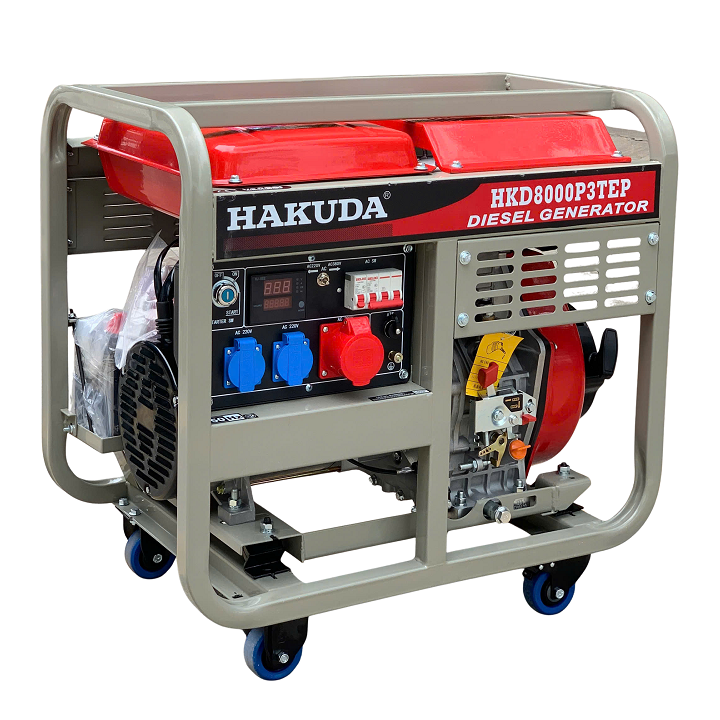 Máy Phát Điện Hakuda Chạy Dầu 8KW HKD8000P3TEP 1-3 Pha