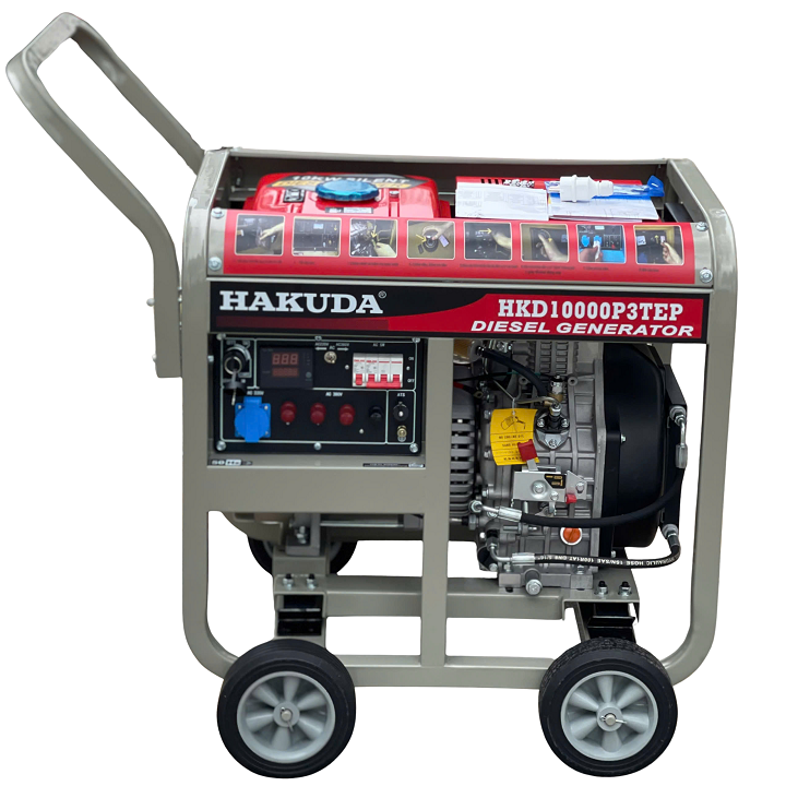 Máy Phát Điện Hakuda Chạy Dầu 10KW HKD10000P3TEP 1-3 Pha