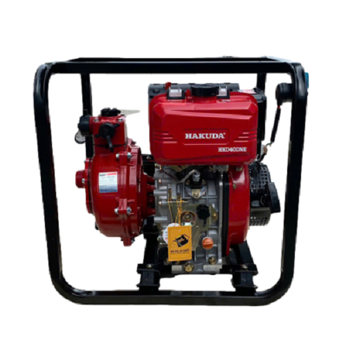 Máy Bơm Nước Chạy Dầu Cao Áp 4KW Hakuda HKD40DNE Có Đề