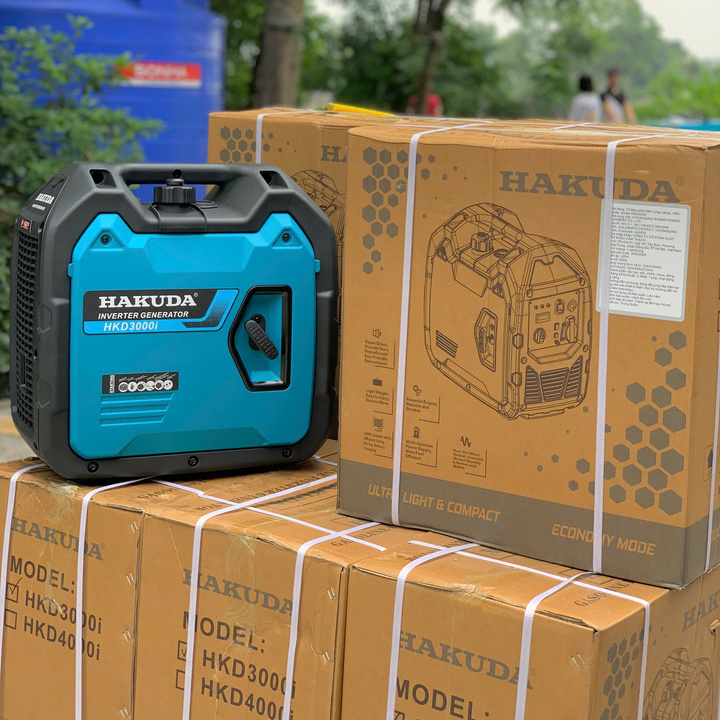 Máy Phát Điện Chạy Xăng Inverter 3KW Hakuda HKD3000i Siêu Cách Âm