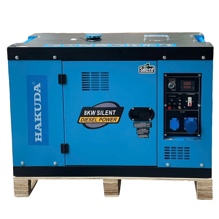 Máy Phát Điện Chạy Dầu 1 Pha 8KW Hakuda HKD8000P1A