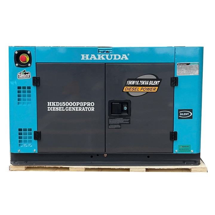 Máy Phát Điện Chạy Dầu HAKUDA 15KW HKD15000P3PRO 3 Pha Siêu Cách Âm
