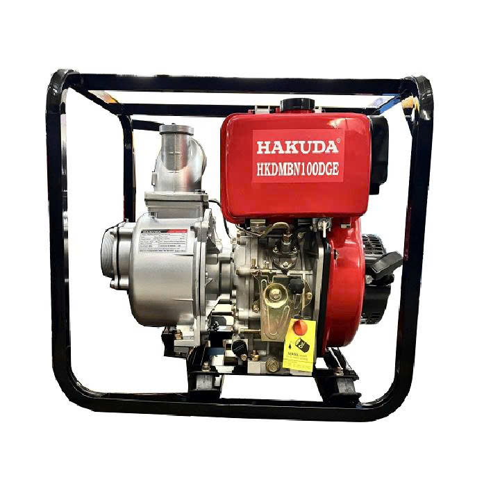 Máy Bơm Nước Chạy Dầu 6.3KW Hakuda HKDMBN100DGE Có Đề