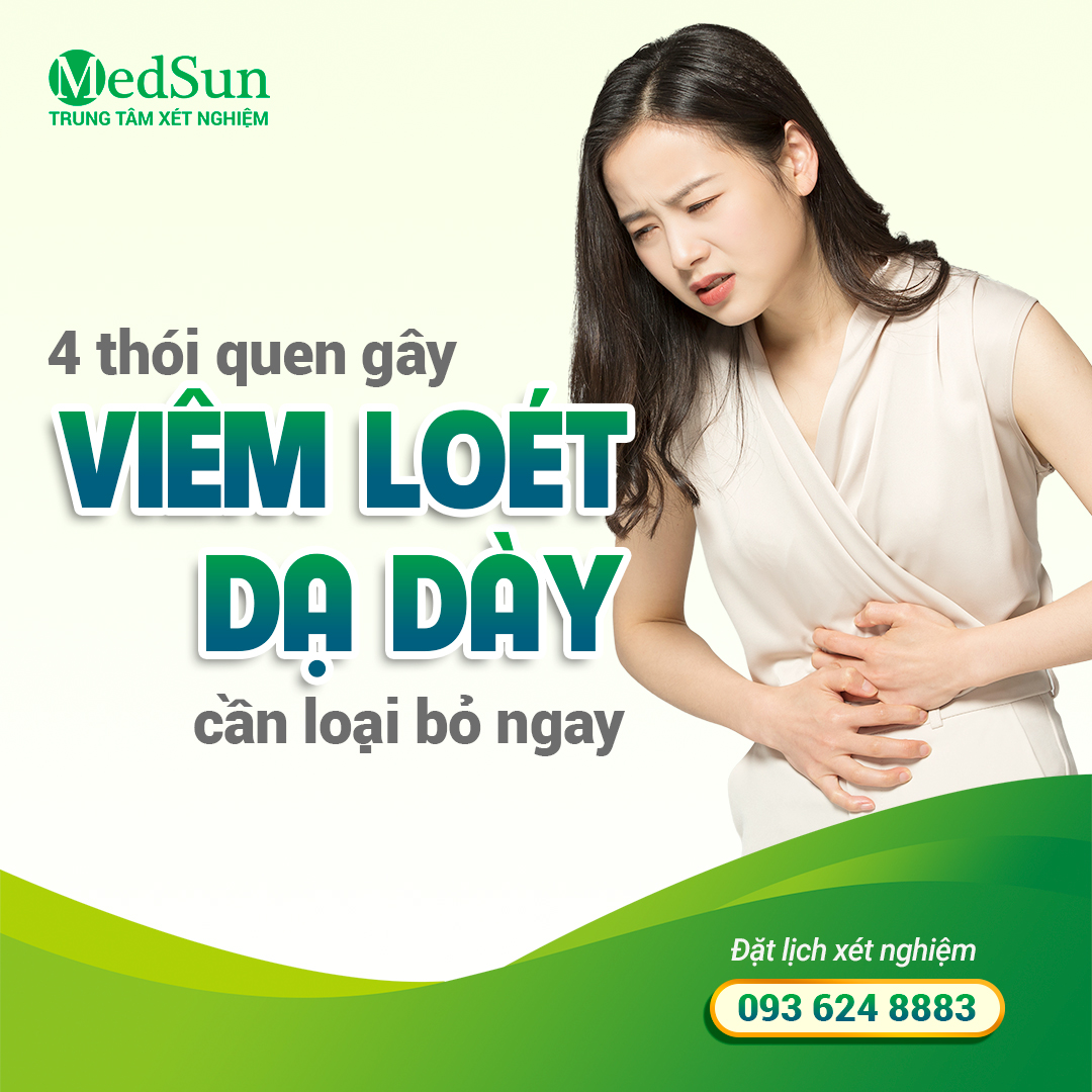 4 thói quen gây viêm loét dạ dày cần loại bỏ ngay để bảo vệ sức khỏe