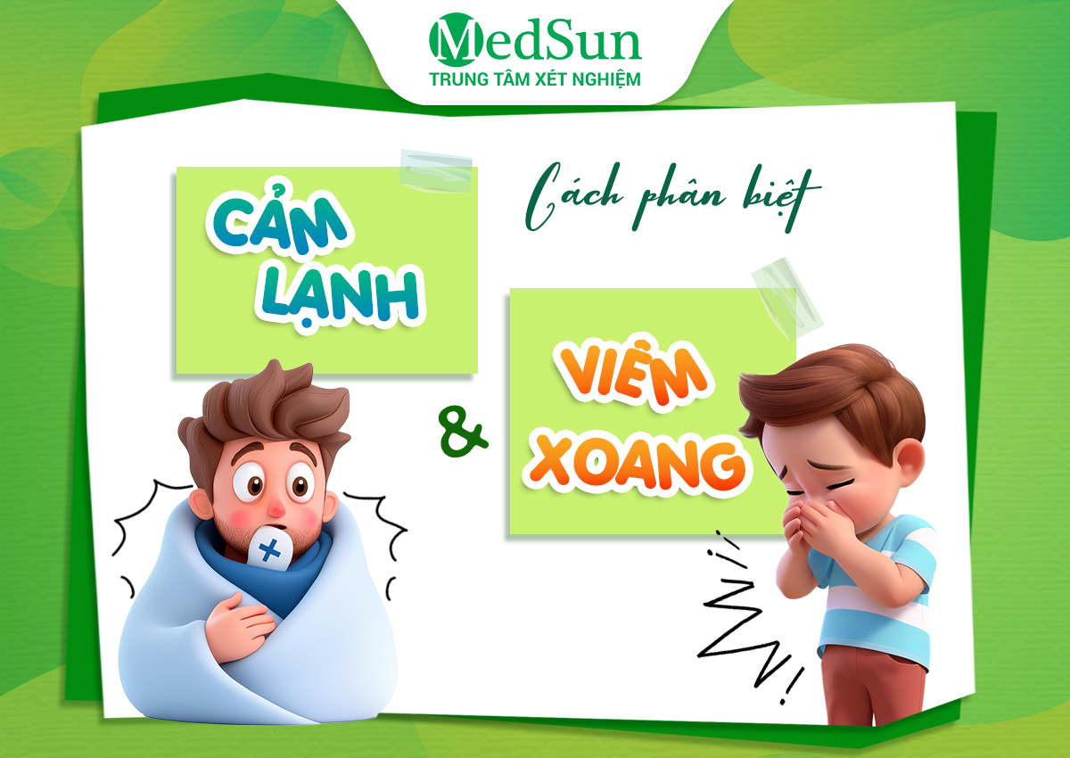 Làm sao phân biệt cảm lạnh và viêm xoang?
