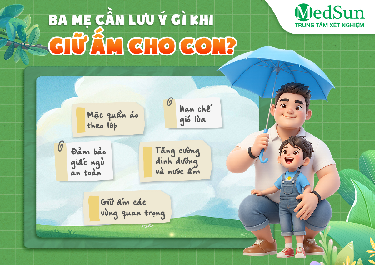 Lưu ý giữ ấm cho trẻ nhỏ khi trời chuyển lạnh