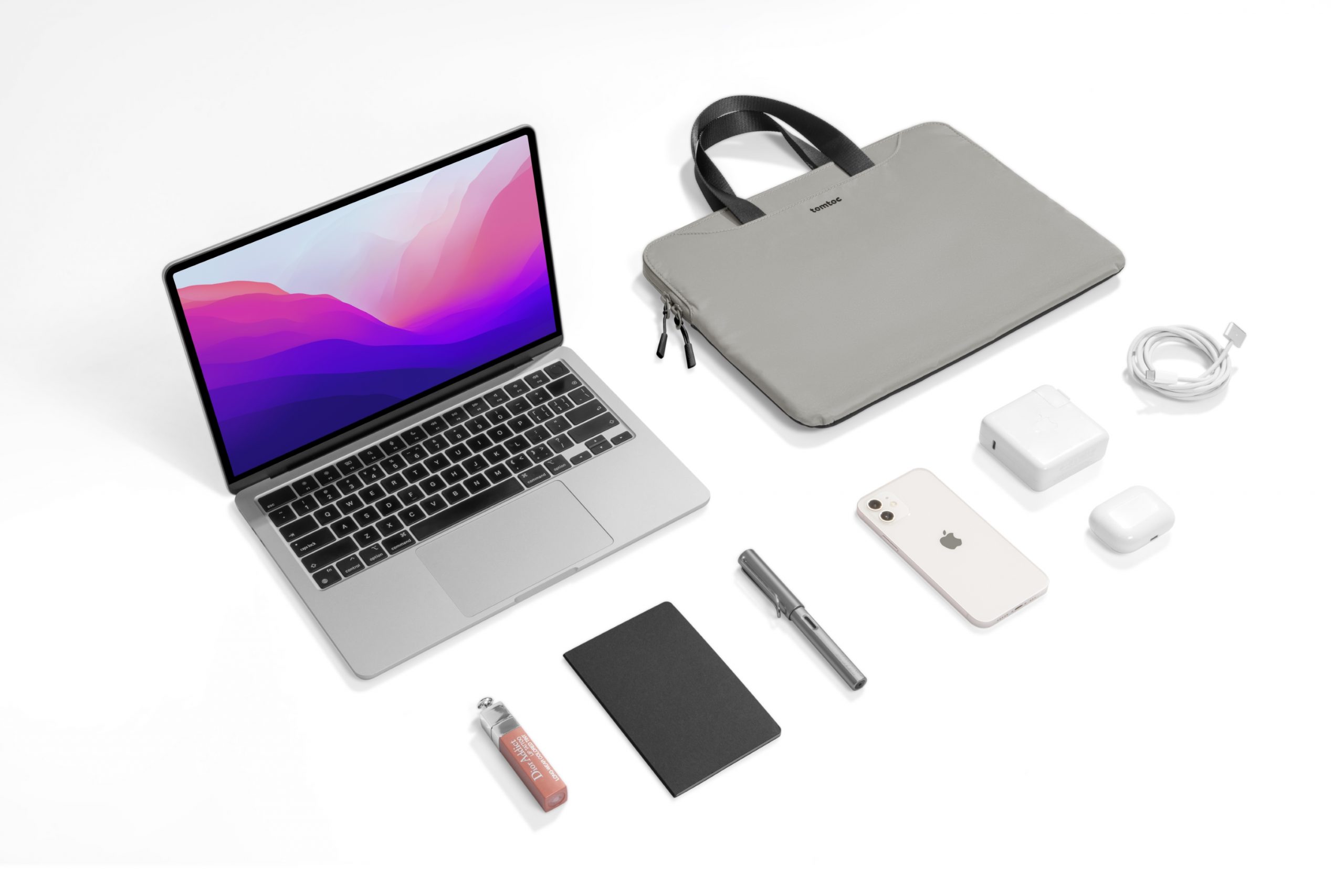 Túi Tomtoc Slim Handbag MB Pro/Air 13'/14' Gray - A21-C1D1
