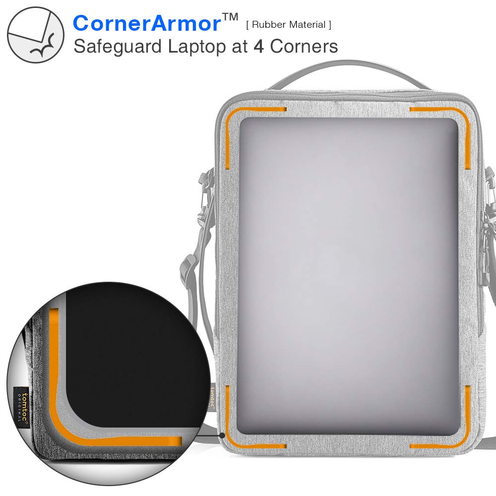 Túi đeo chéoTomtoc (usa) urban shoulder bags for macbook 15″16″, ultrabook 15″ gray (h14-e02g)
