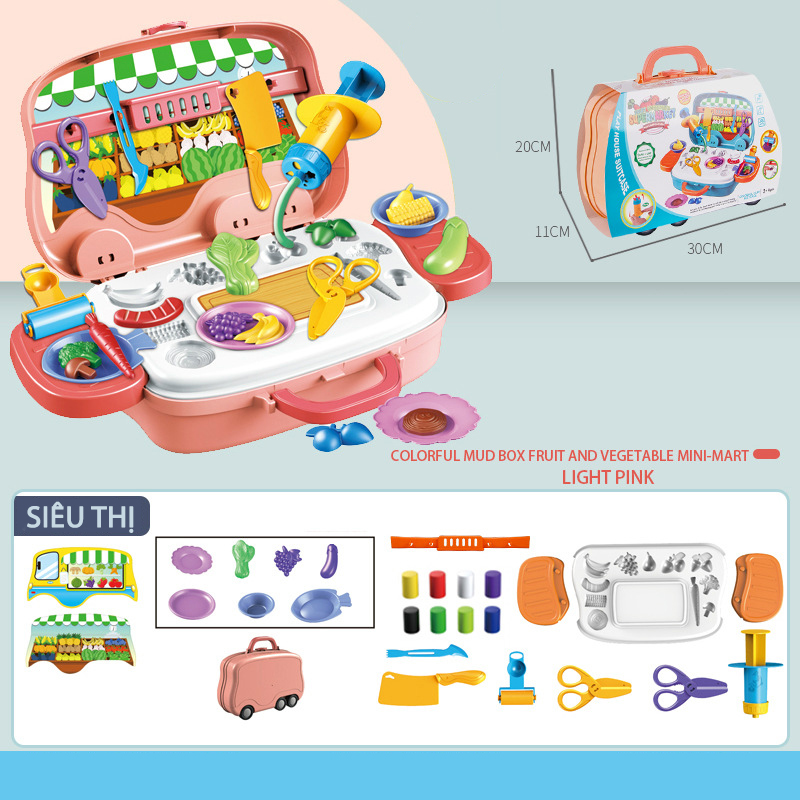 Bộ đất nặn cho bé  vali kèm khuôn