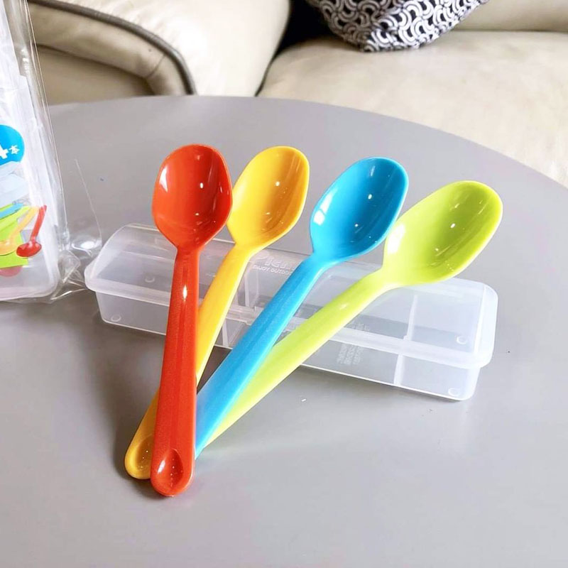 Hộp 4 thìa ăn dặm Nhật Inomata