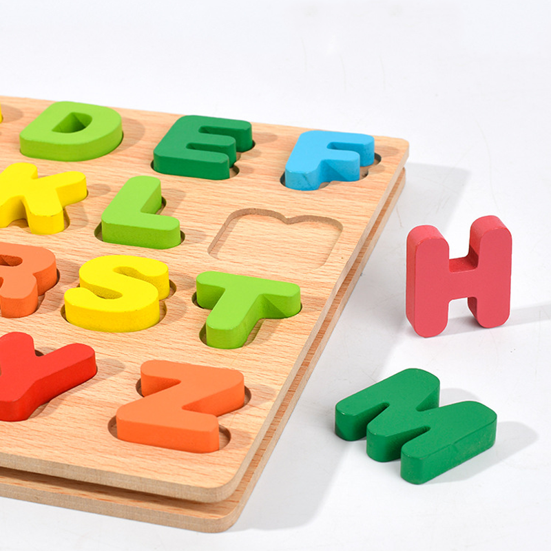 Bảng chữ cái nổi tiếng anh in hoa bằng gỗ