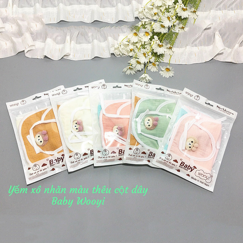 Set 3 yếm dãi cho bé Wooji