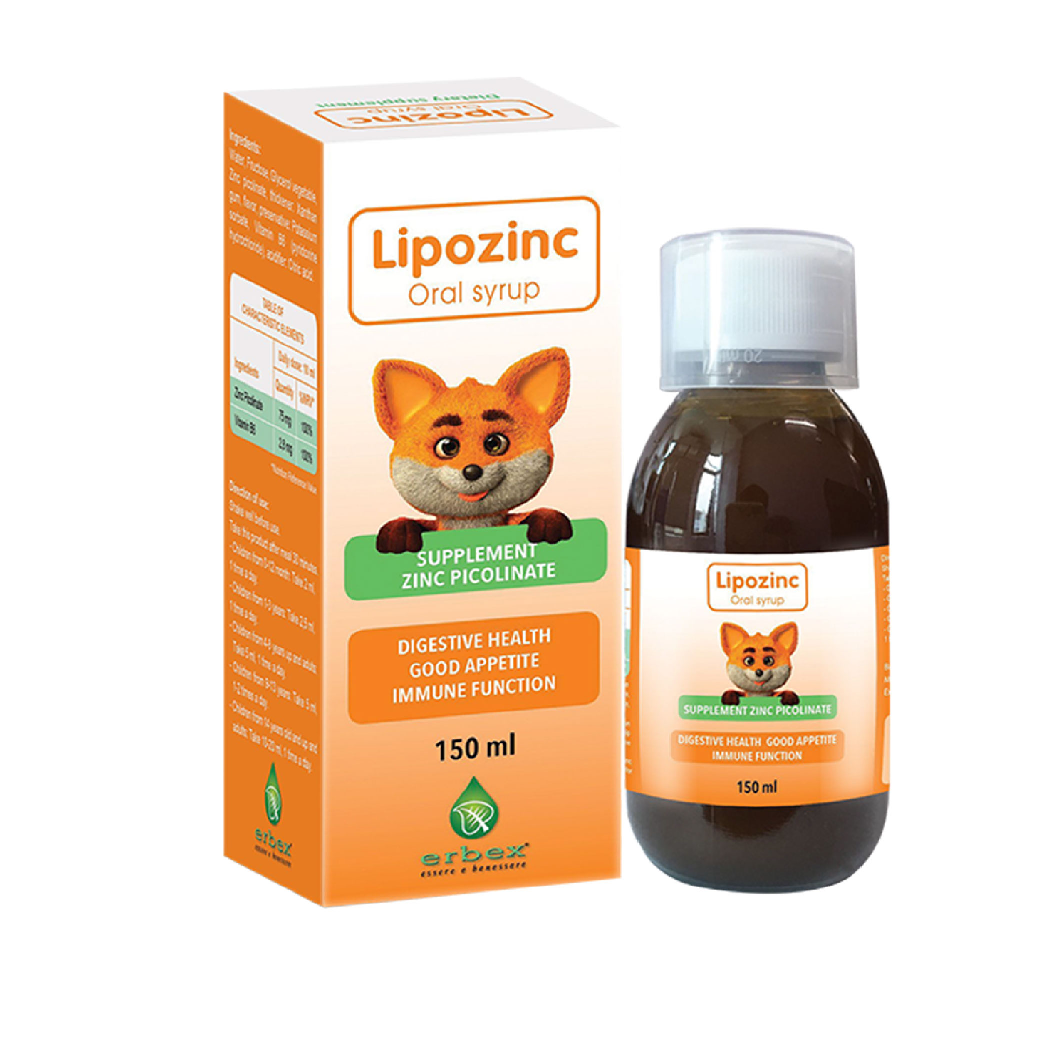 Lipozinc Siro - Bổ sung kẽm và vitamin cho bé