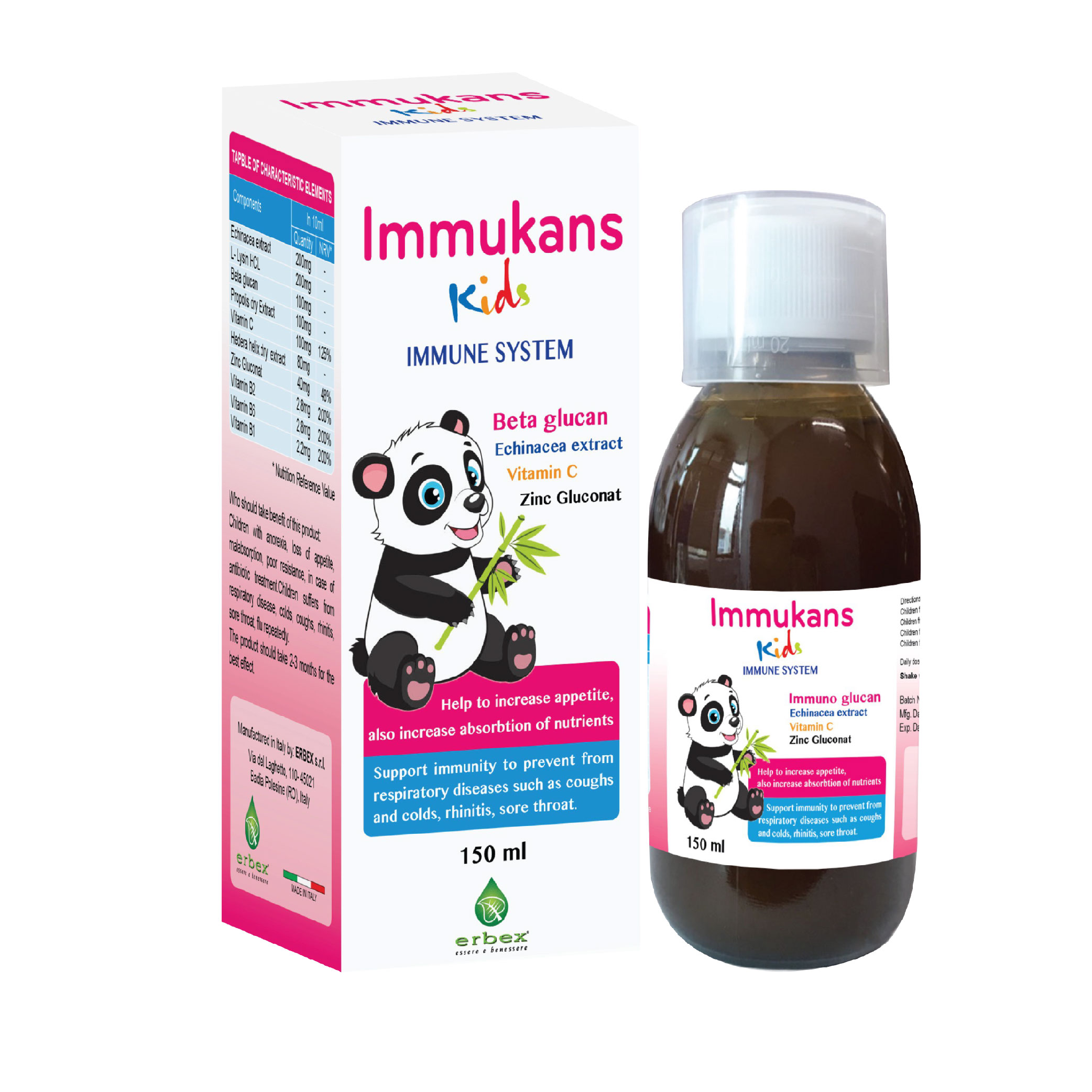 Immukans Kids -Tăng đề kháng, giúp bé ăn ngon tiêu hoá tốt