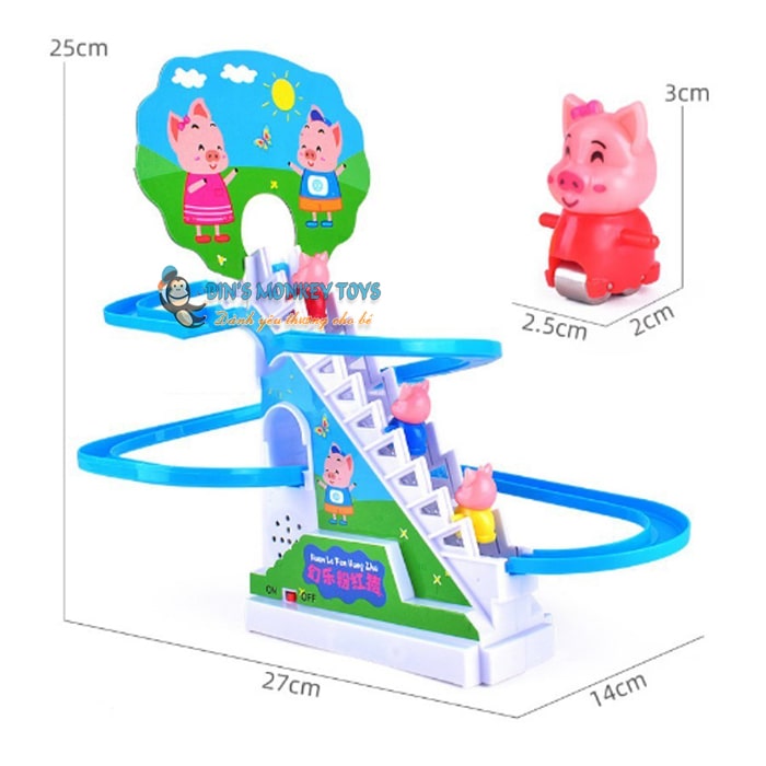 Đồ chơi heo Peppa leo cầu thang