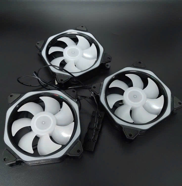 Quạt Tản Nhiệt Máy Tính Led RGB V8 Kích Thước 12cm Molex 4Pin - Không Cần Hub