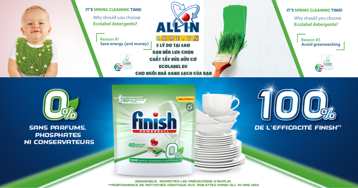 5 Lý Do Tại Sao Bạn Nên Lựa Chọn Chất Tẩy Rửa Hữu Cơ EcoLabel EU Cho Ngôi Nhà Xanh Sạch của Bạn