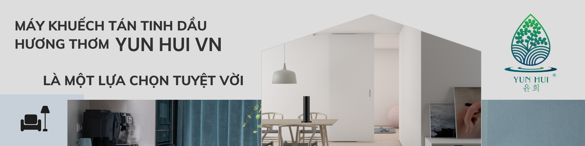 MÁY KHUẾCH TÁN TINH DẦU HƯƠNG THƠM YUN HUI OILS LÀ MỘT LỰA CHỌN TUYỆT VỜI