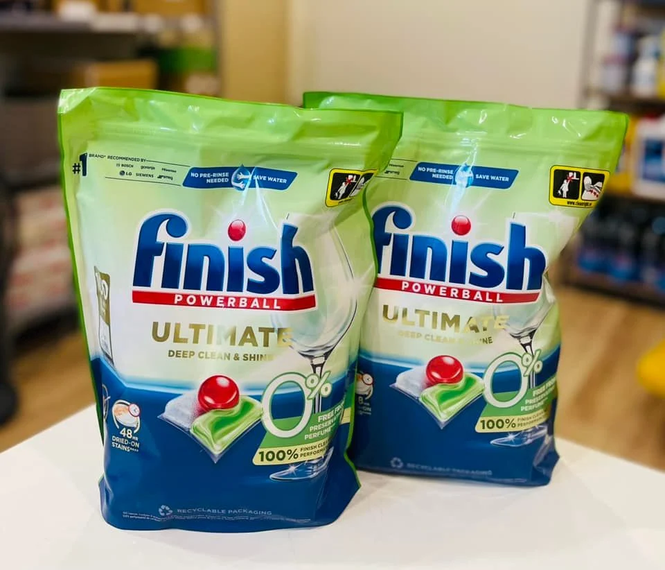 🧼 Finish Ultimate All in 1 0% Ecolabel EU 2025 – Viên Rửa Chén Cao Cấp, Thân Thiện Môi Trường 🌍