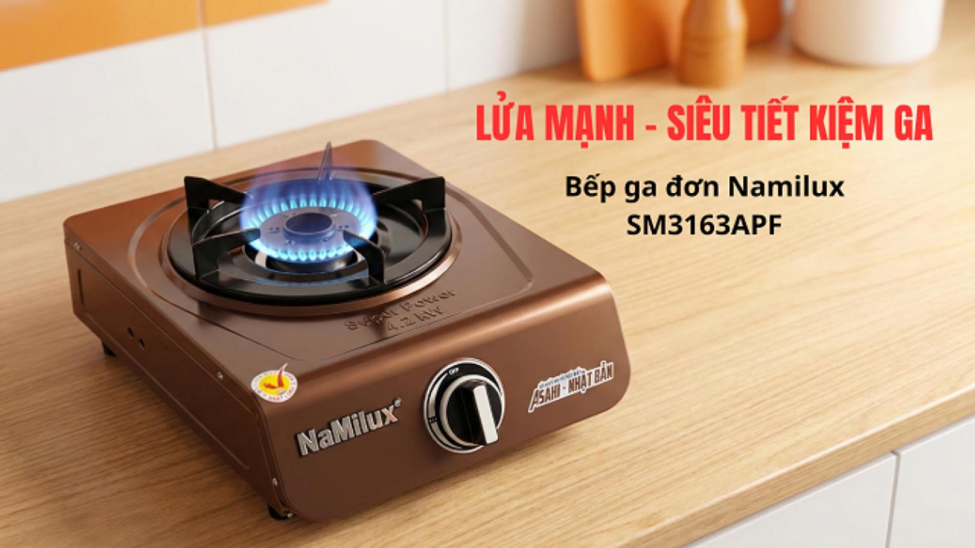 Review nhanh bếp ga đơn Namilux SM3163APF | Lửa xanh mạnh, ít tốn ga
