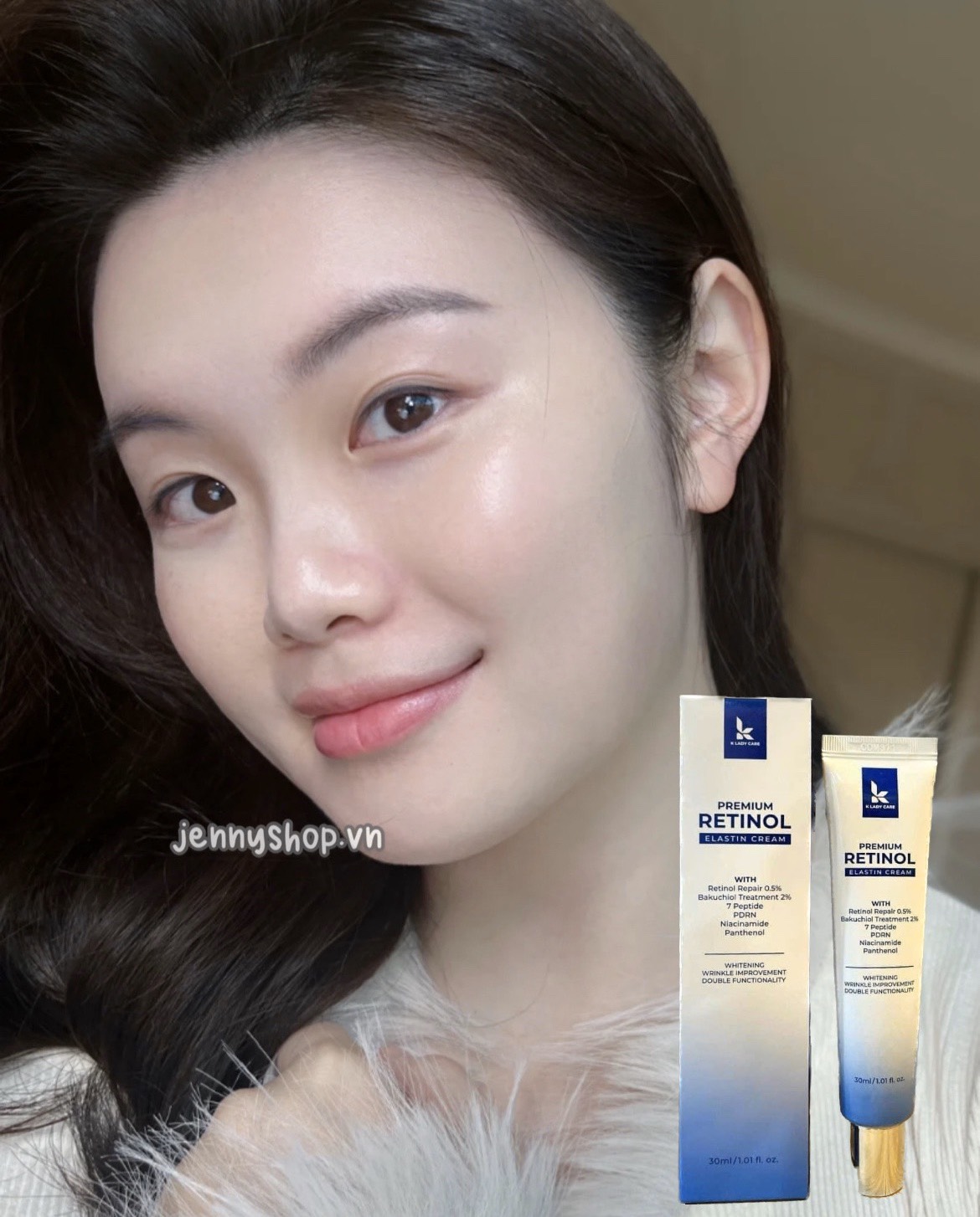 Kem Dưỡng K Lady Care Premium Retinol Elastin Cream Phục Hồi Làn