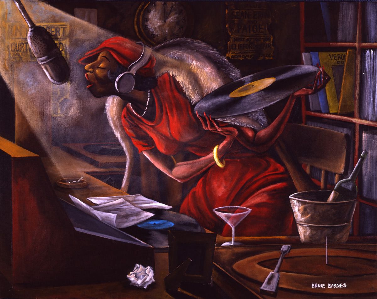 Những bức tranh hiếm thấy của Ernie Barnes xuất hiện ở triển lãm L.A. tại UTA Artist Space
