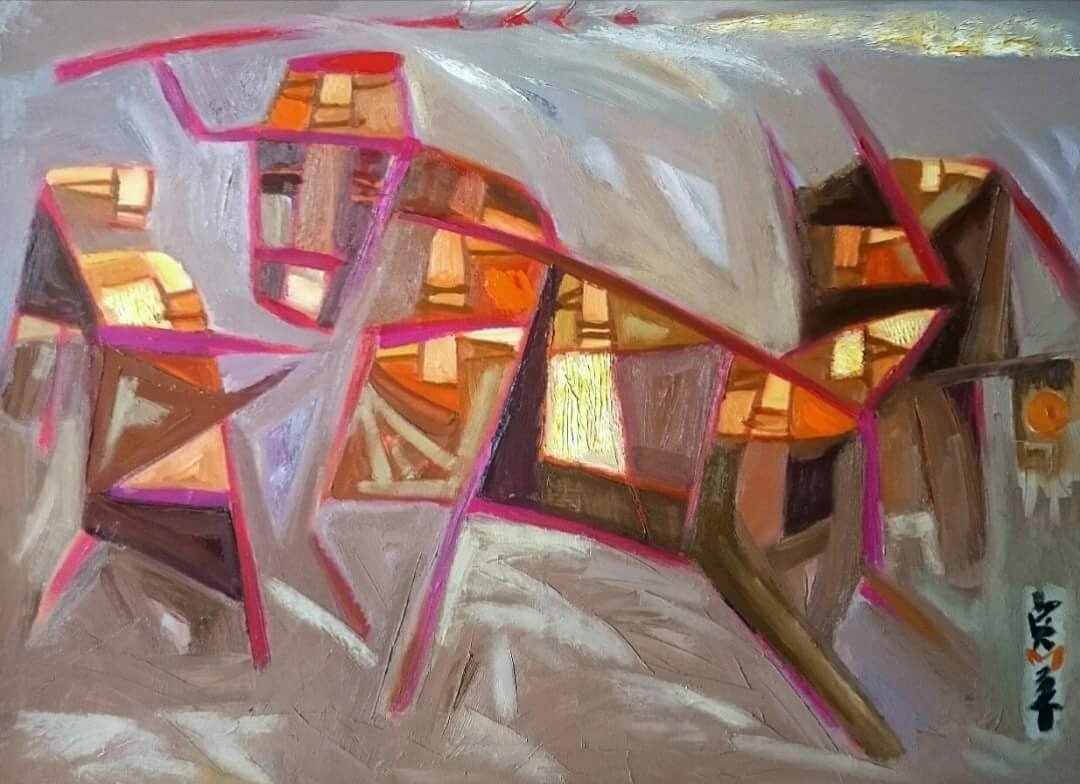 Tranh sơn dầu “Khúc đồng dao”- Hoạ sĩ Lưu Quang Lâm Tranh sơn dầu “Khúc đồng dao”- Hoạ sĩ Lưu Quang Lâm