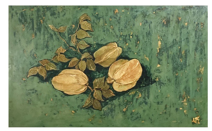 Tranh sơn mài “Khế” - Hoạ sĩ Phạm Trà My Tranh sơn mài “Khế” - Hoạ sĩ Phạm Trà My
