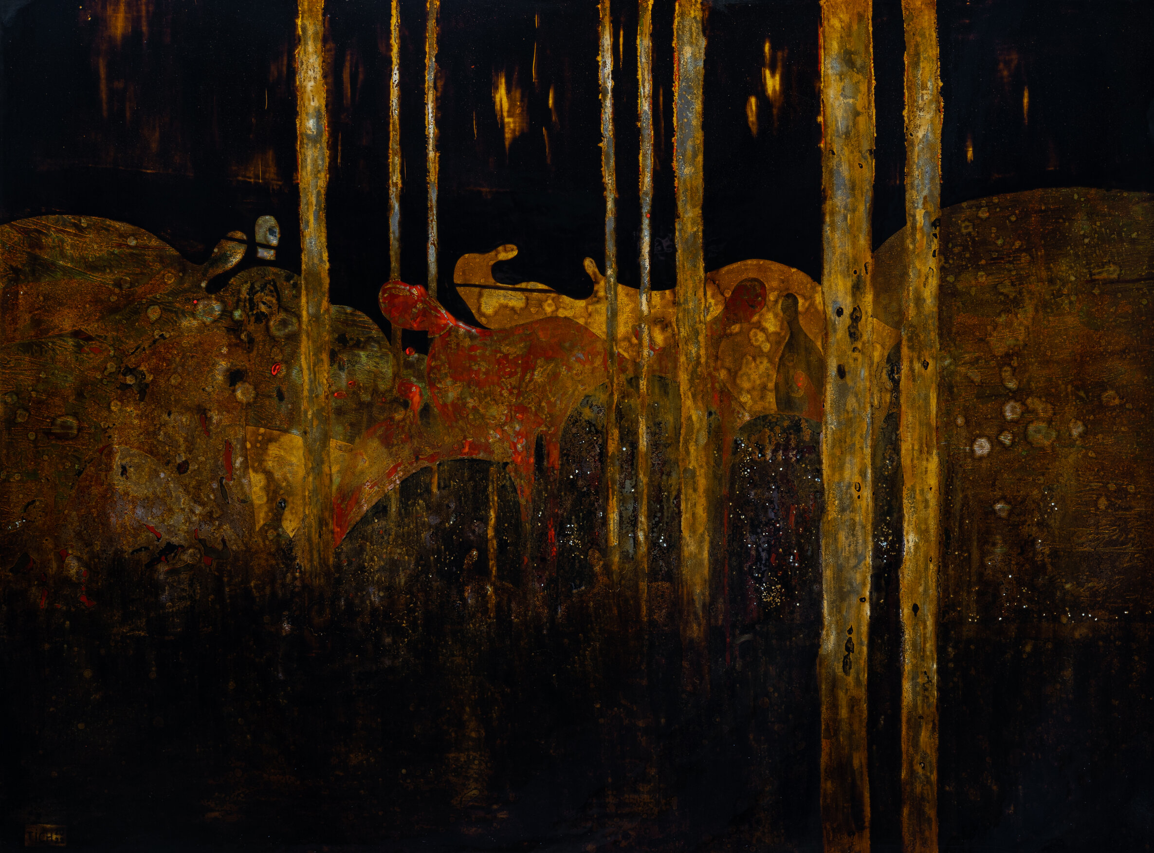 Lacquer painting 