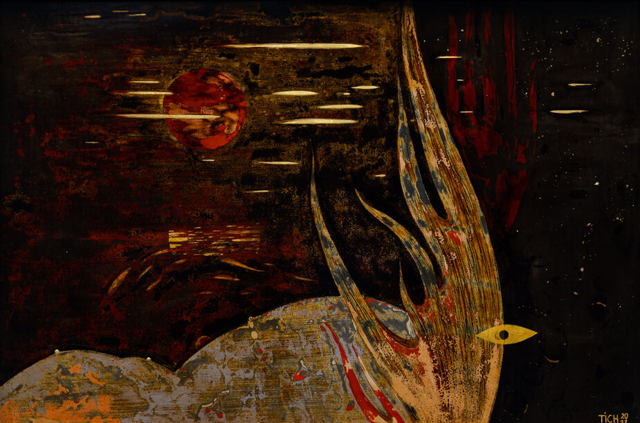Lacquer painting 