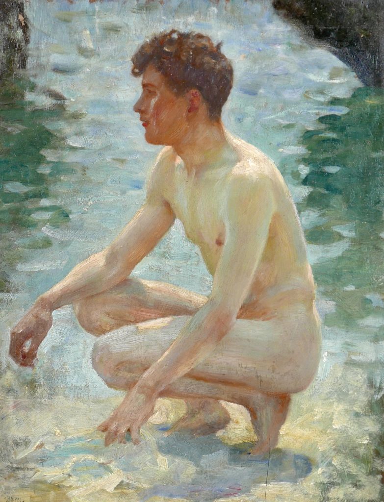 Bức tranh của họa sĩ Henry Scott Tuke được tìm thấy trong một cửa hàng đồ cũ ở Anh có trị giá hơn 31.000 đô la