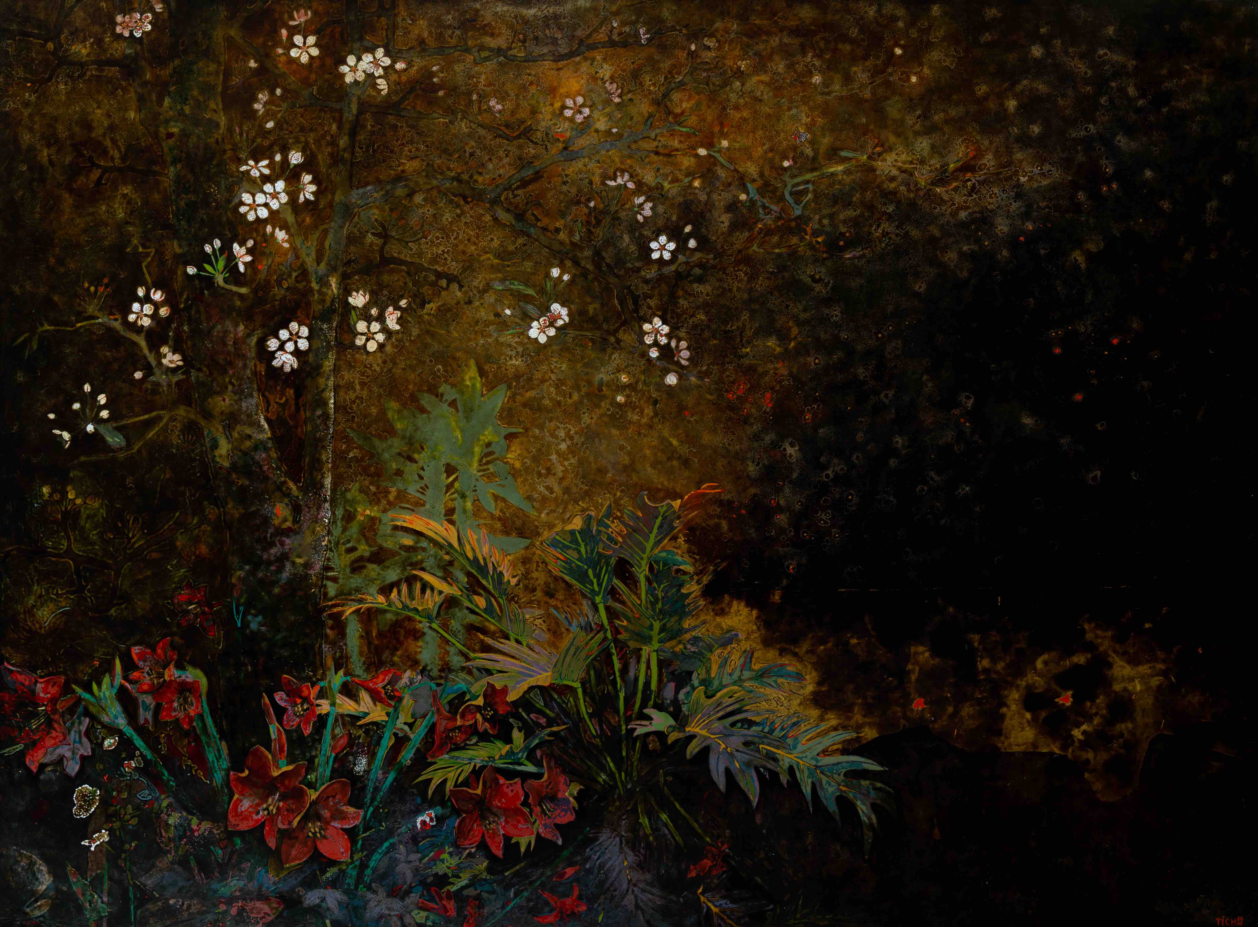 Lacquer painting 