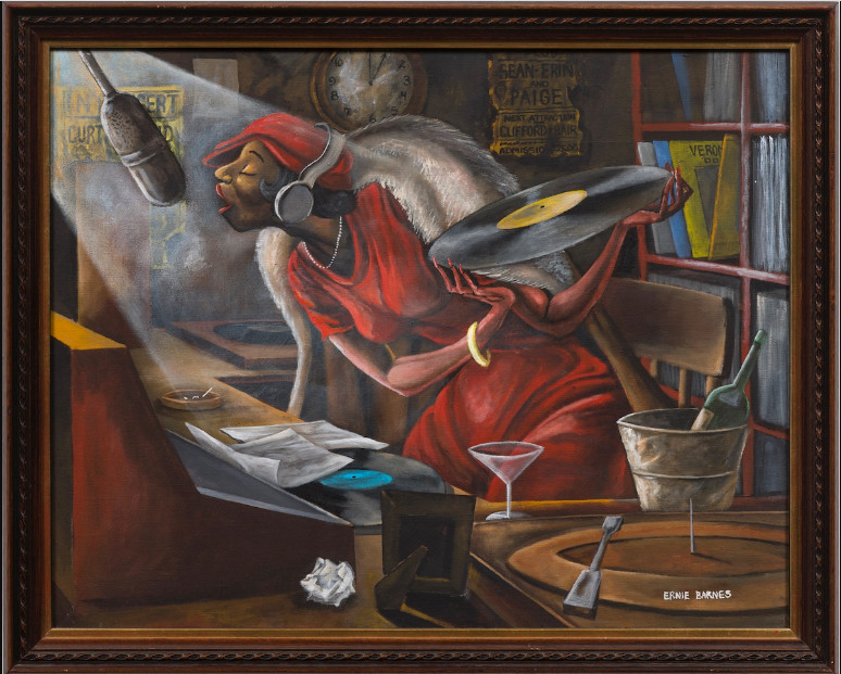 Những bức tranh hiếm thấy của Ernie Barnes xuất hiện ở triển lãm L.A. tại UTA Artist Space