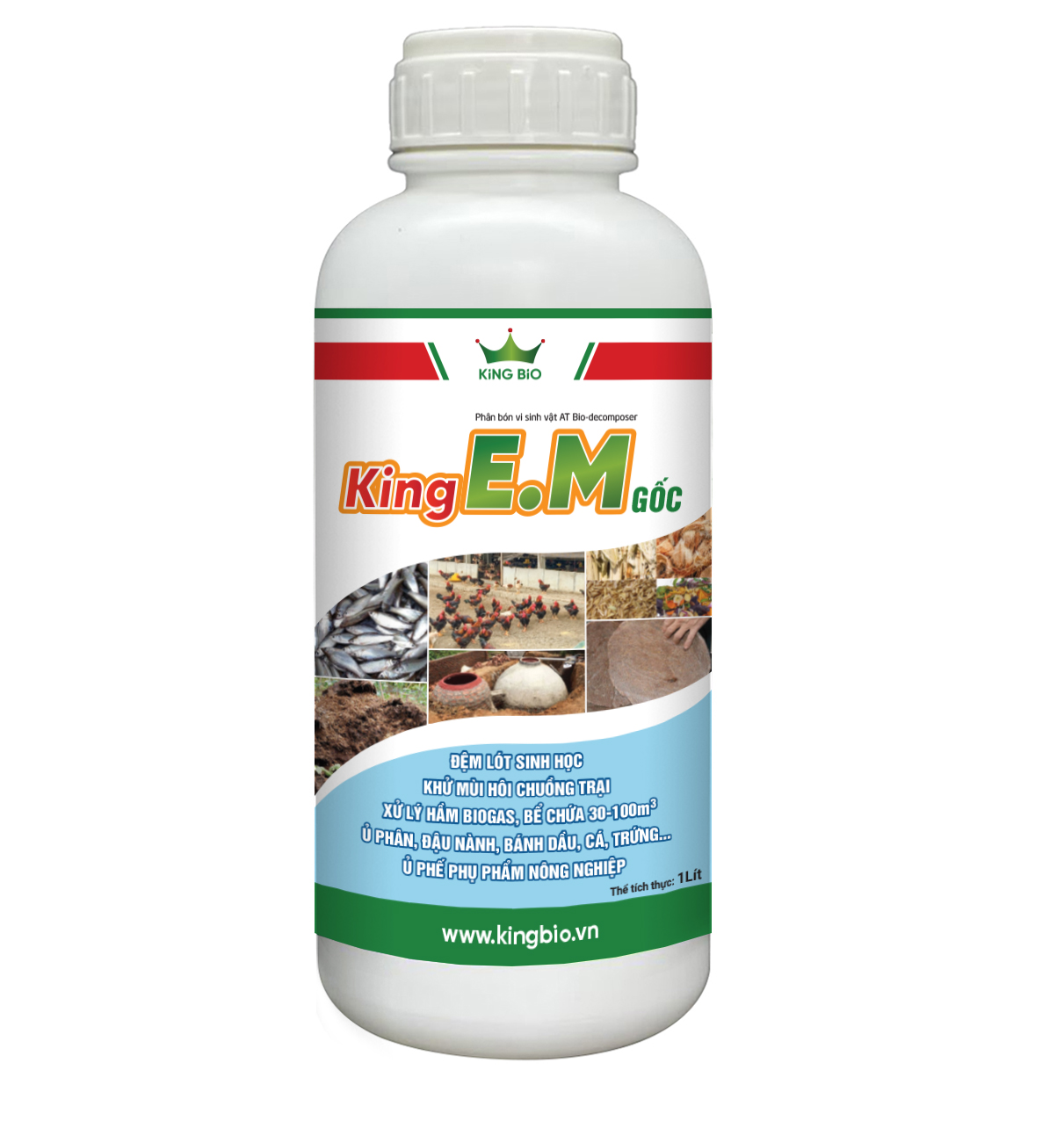 King E.M - Đệm lót sinh học, Khử mùi hôi chuồng trại, Xử lý Biogas, ủ phân, ủ cá, ủ ốc King E.M - Đệm lót sinh học, Khử mùi hôi chuồng trại, Xử lý Biogas, ủ phân, ủ cá, ủ ốc