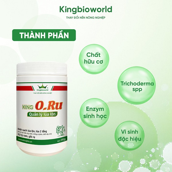 King O.Ru - Xử lý lúa lộn, lúa ma, lúa hai tầng, hạt cỏ.