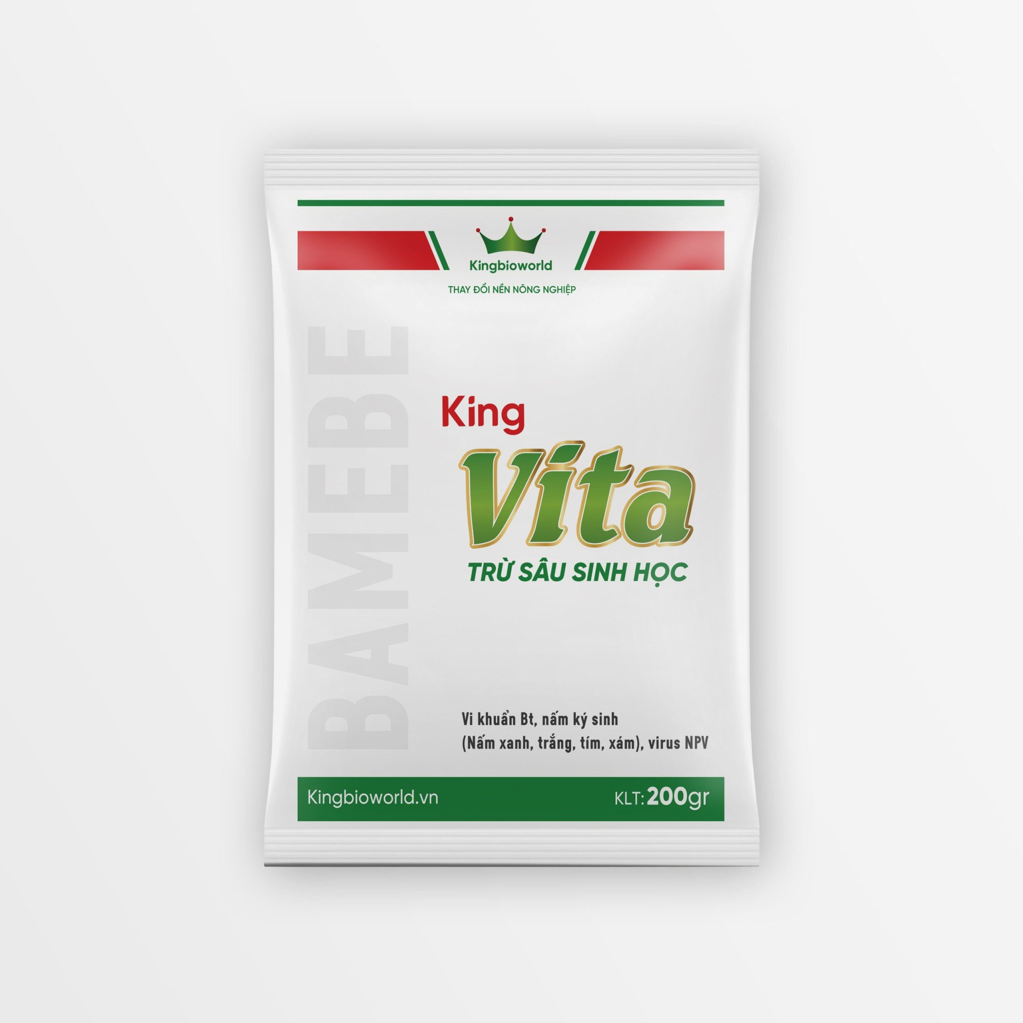 King Vita 200g - Trừ sâu sinh học, diệt trừ côn trùng gây hại Rầy, rệp, bọ trĩ, bọ xít, nhện đỏ