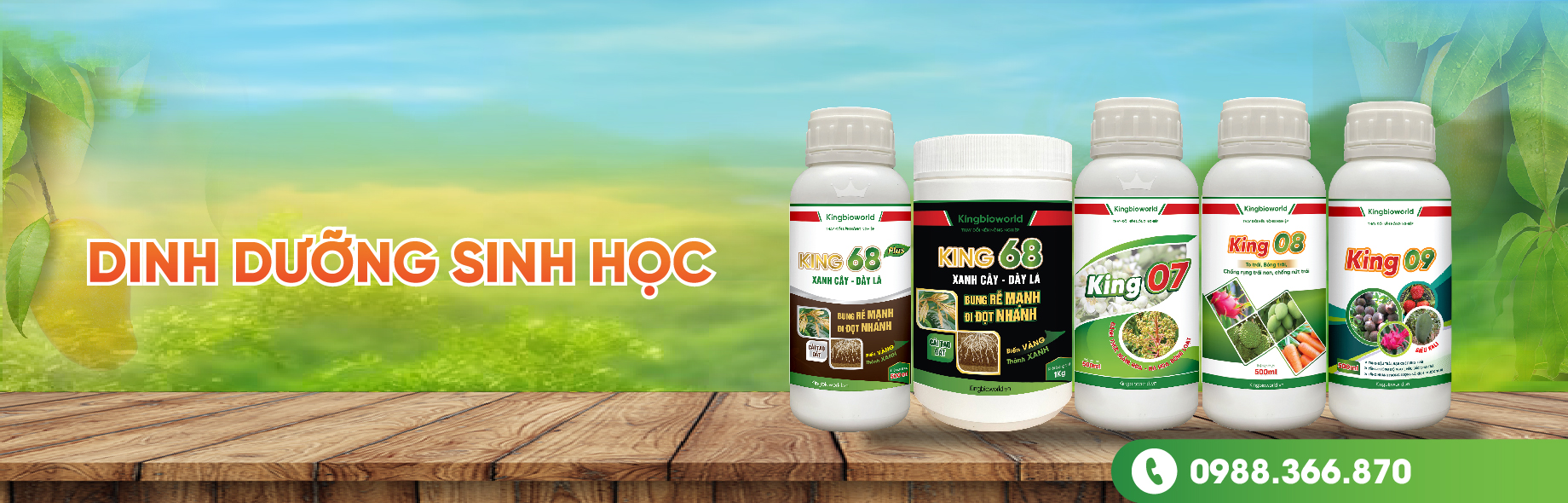 Kingbioworld - Chế phẩm sinh học cho cây trồng