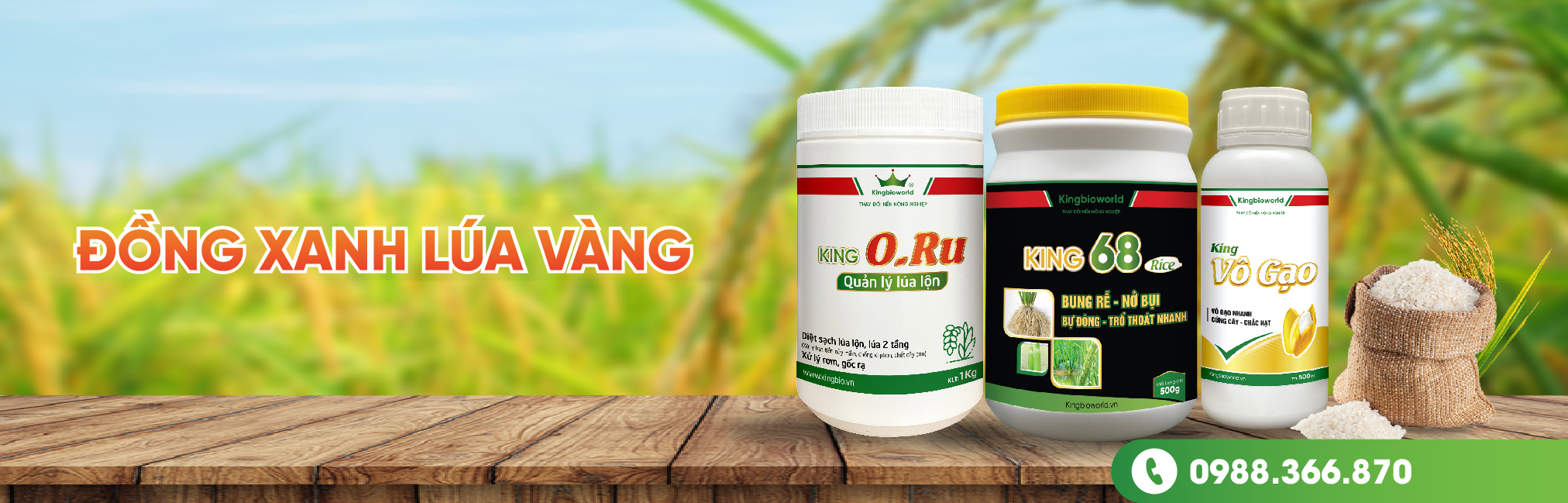 Kingbioworld - Chế phẩm sinh học cho cây trồng