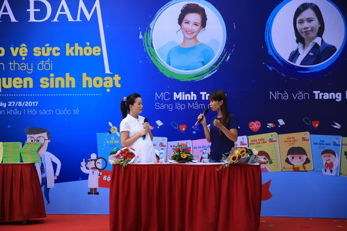 Trang Hạ và MC Minh Trang chia sẻ cách giúp trẻ tự bảo vệ sức khỏe