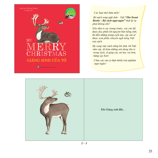The Sweet Books - Bộ Sách Ngọt Ngào: My Merry Christmas - Giáng Sinh Của Tớ (Song Ngữ)
