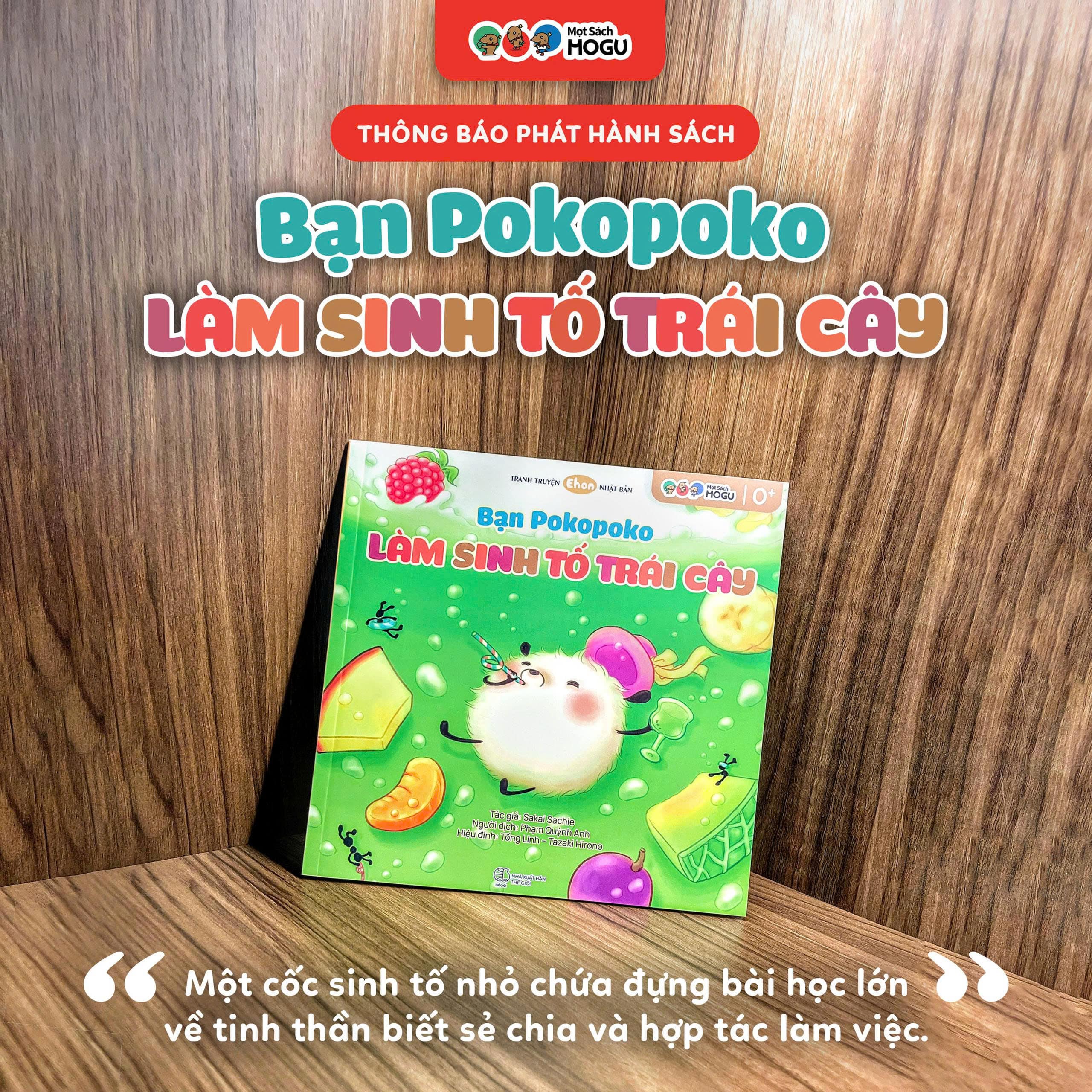 LẦN ĐẦU TIÊN RA MẮT CUỐN TRUYỆN “SINH TỐ” SIÊU DỄ THƯƠNG TỪ NHÀ MỌT SÁCH MOGU!