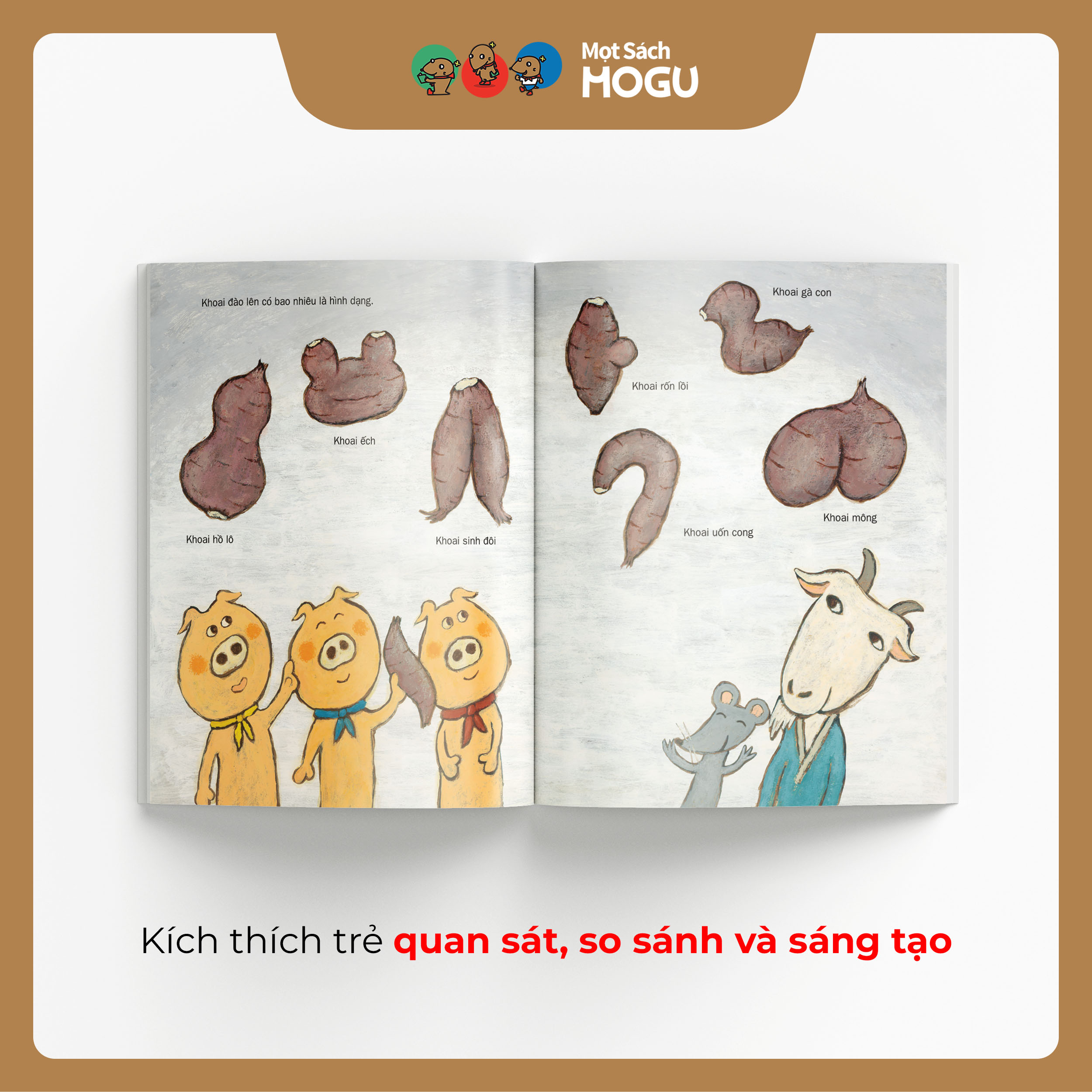 Đào Khoai Đào Khoai | Ehon cho bé từ 3 tuổi | Học kiên nhẫn & vui khám phá