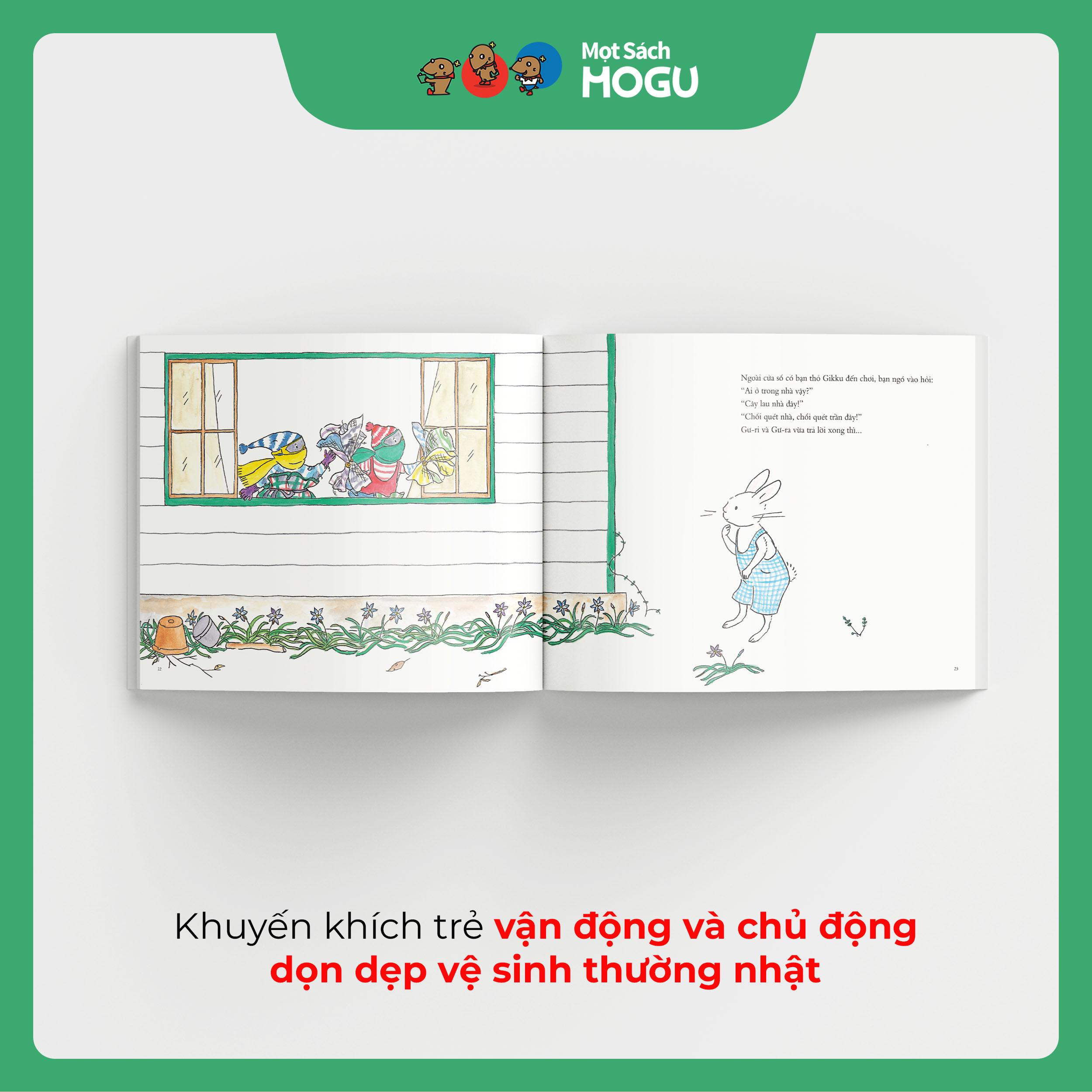 Gư-ri Và Gư-ra Dọn Dẹp Nhà Cửa