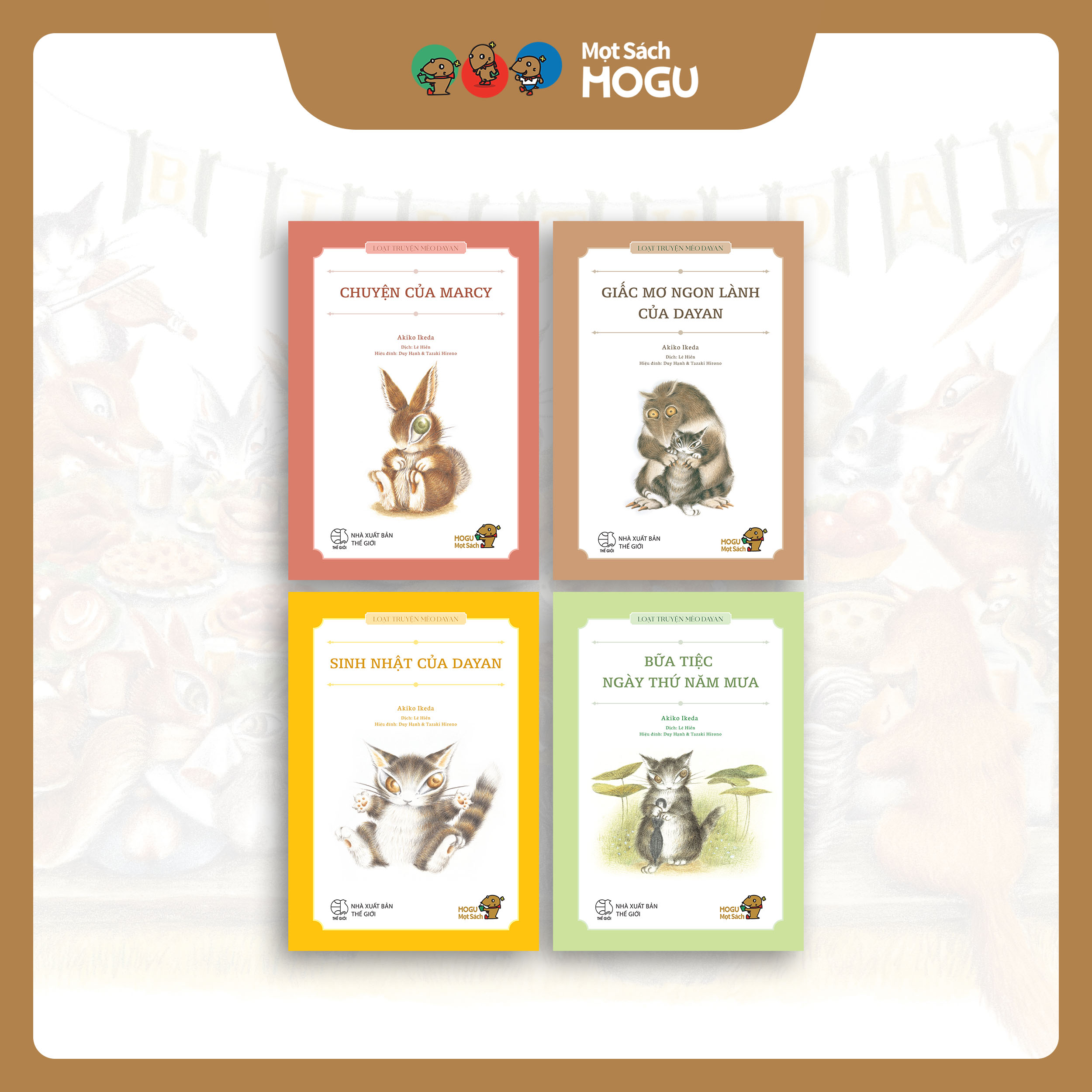 Bộ 4 cuốn Loạt truyện Mèo Dayan