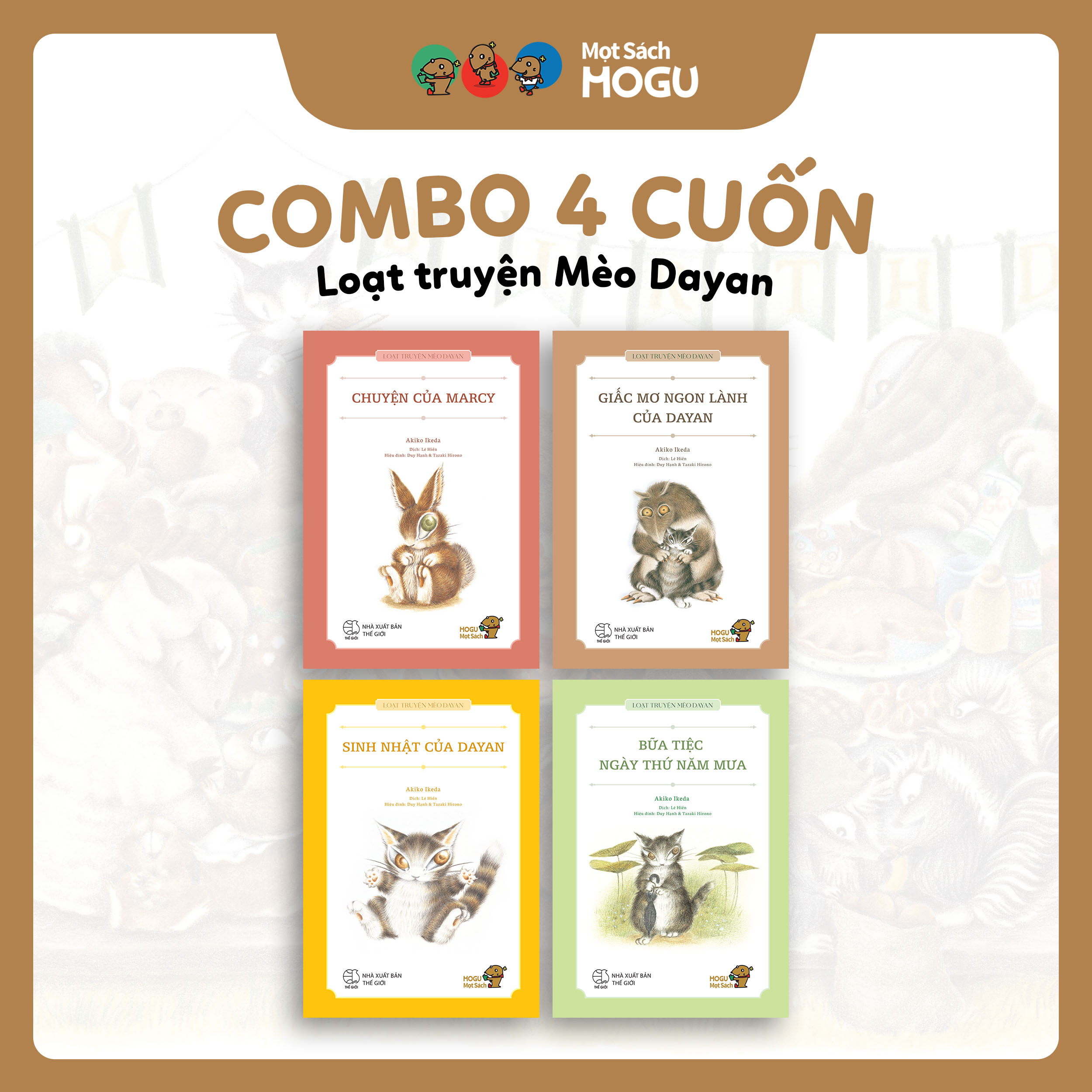 Bộ 4 cuốn Loạt truyện Mèo Dayan